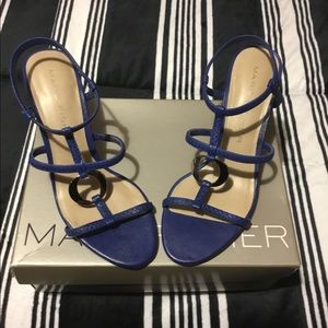 Marc Fisher MF Jericho Blue Multi Leather Sandal